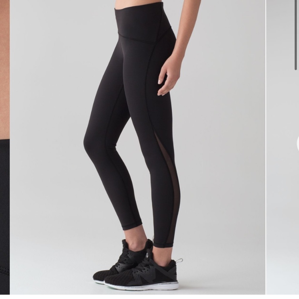 Lululemon Train Times 7/8 Pant 25” black full on luxtreme size 6